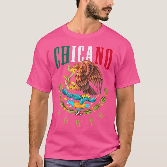 Camiseta Chicano Y Chicana Para Poder Chicano (Anverso)