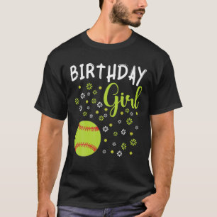 Camiseta Chicas 10 Años Funny Jugador De Softball