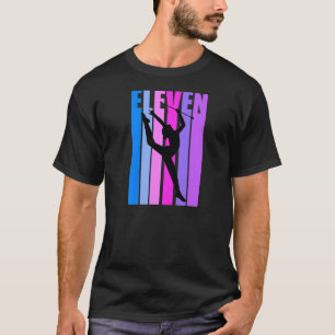 Camiseta Chicas 11.ª Gimnasia Rítmica Batión rosa de cumple