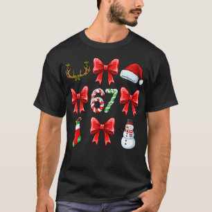 Camiseta Chicas 67 Meme Seis Siete Coquette Lazo Divertida 