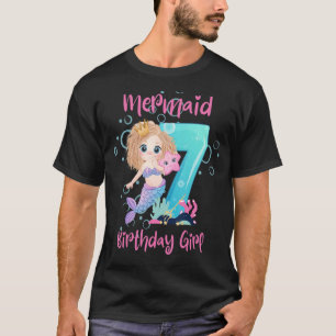 Camiseta Chicas 7 Años Esta Sirenita Es Niña De 7 Años