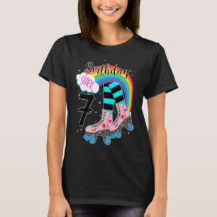 Camiseta Chicas 7 Nacimiento Patinaje de Patines Familia de