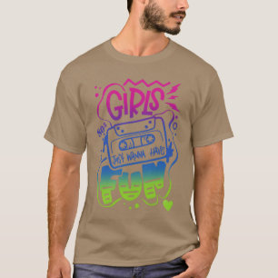 Camiseta CHICAS 80 SOLO QUIEREN DIVERTIRSE divertido