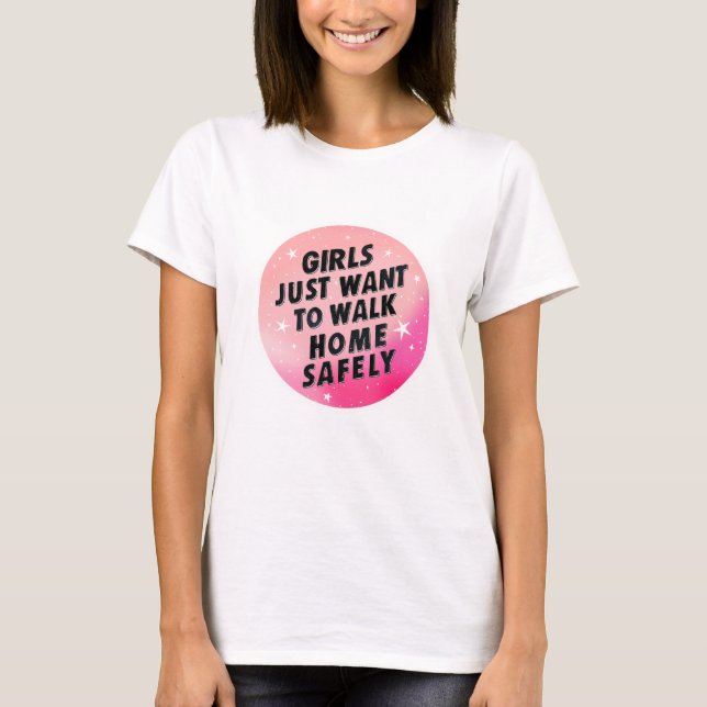 Camiseta Chicas Activismo por los Derechos de la Mujer Cita (Anverso)