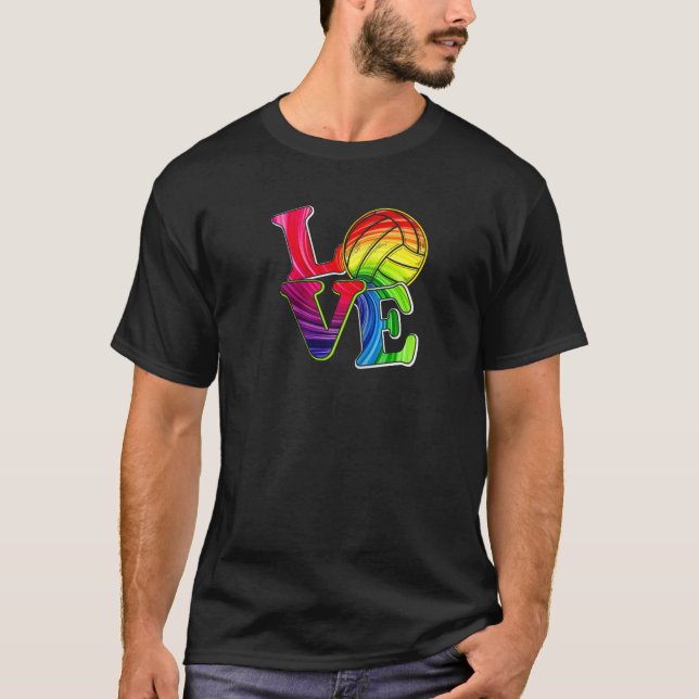 Camiseta Chicas adolescentes de voleibol de amor lindo (Anverso)
