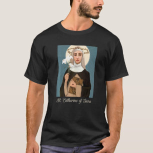 Camiseta Chicas Adolescentes Pureza Católica Santa Catalina