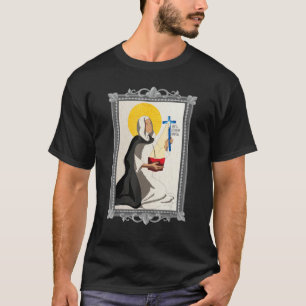 Camiseta Chicas Adolescentes Pureza Católica Santa Catalina