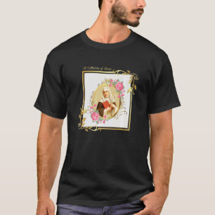 Camiseta Chicas Adolescentes Pureza Católica Santa Catalina