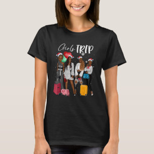 Camiseta Chicas africanos recorren Navidades a juego de muj