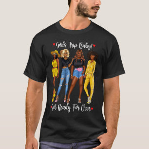 Camiseta Chicas afroamericanos recorren traje contra Chicas