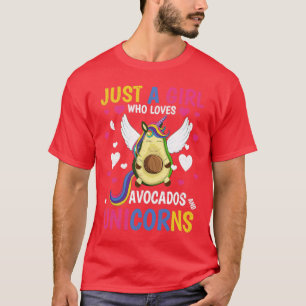 Camiseta Chicas aguacate Lover Cute animal mágico Unicornio