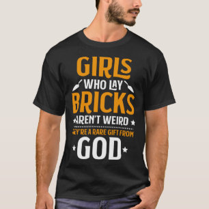 Camiseta Chicas albañiles que ponen ladrillos Albañil