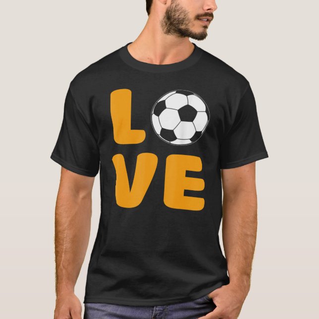Camiseta Chicas aman el fútbol y amo al jugador deportivo d (Anverso)
