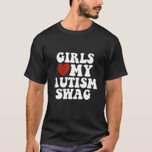 Camiseta Chicas Aman Mi Swagger de Autismo Divertidos Regal