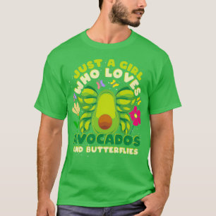Camiseta Chicas amantes de la aguacate hembras adornan la b