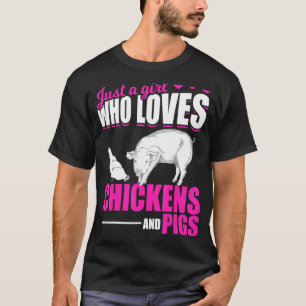 Camiseta Chicas Animales de Granja Mujeres Agricultoras Cer
