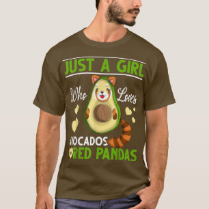 Camiseta Chicas animales del zoológico chino aguacate rojo