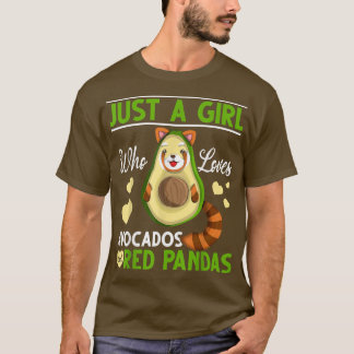 Camiseta Chicas animales del zoológico chino aguacate rojo
