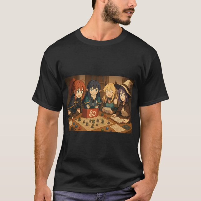 Camiseta Chicas animales que juegan a D&D (Anverso)