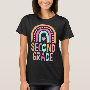 Camiseta Chicas Arcoiris de Segundo Grado Maestra Linda 2do