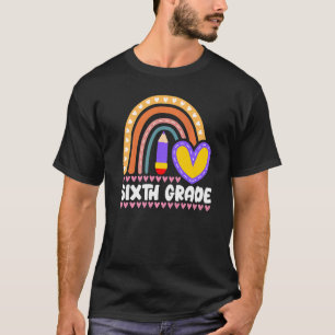 Camiseta Chicas arcoiris de sexto grado Equipo de profesore