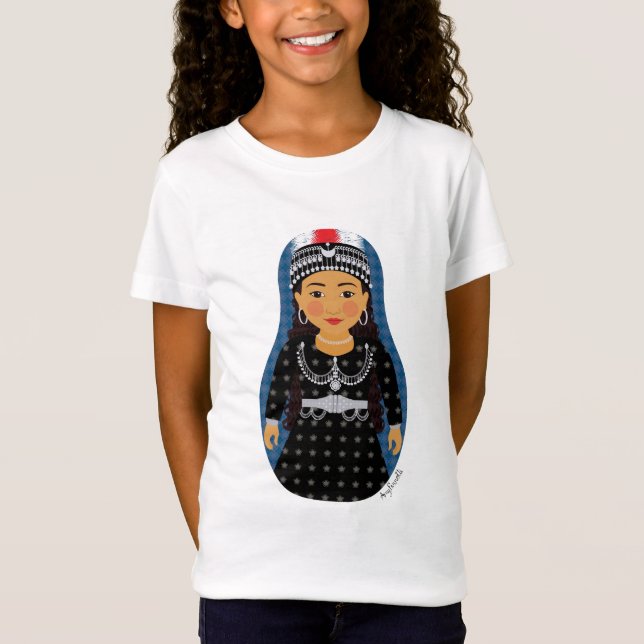 Camiseta Chicas Asirian Matryoshka (Anverso)