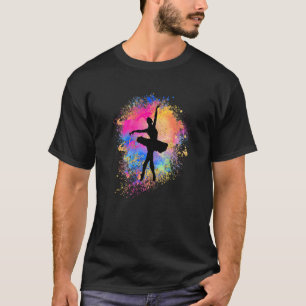 Camiseta Chicas Ballet Arcoiris Ballerina Silhouette P