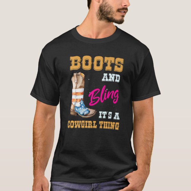 Camiseta Chicas Bandera De Ee.Uu. Boots Molestando A Una No (Anverso)