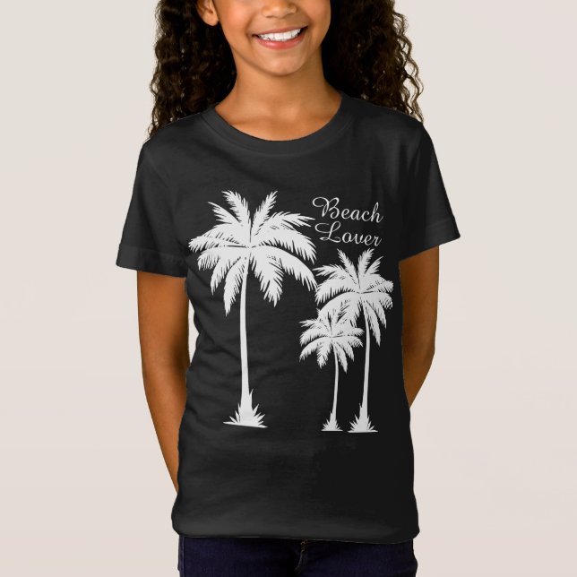 Camiseta Chicas Beach Lover Tropical (Anverso)