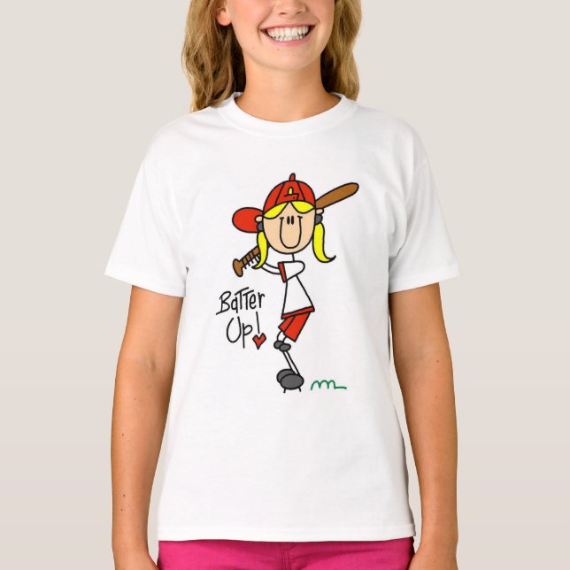 Camiseta Chicas Béisbol Batter Up Tshirts y regalos (Anverso)