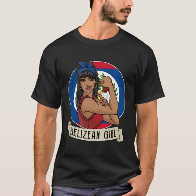 Camiseta Chicas beliceños regalos de Belice (Anverso)