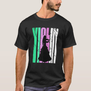 Camiseta Chicas Birthday Violin Lover Retro Entrenadora Vio