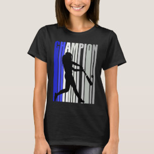 Camiseta Chicas Blue Baseball Birday Softball Daughter Wom