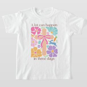 Camiseta Chicas Boho Cruz Cristiana de Pascua