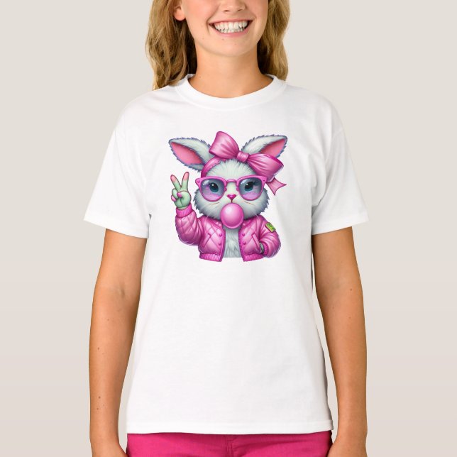 Camiseta Chicas Bunny Shirt Pink (Anverso)