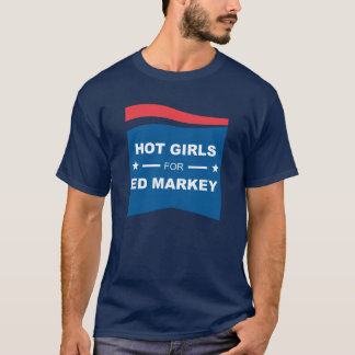 Camiseta Chicas calientes para Ed Markey sobredimensionado