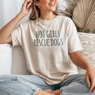 Camiseta Chicas Calientes Rescatan Perros, Sudader
