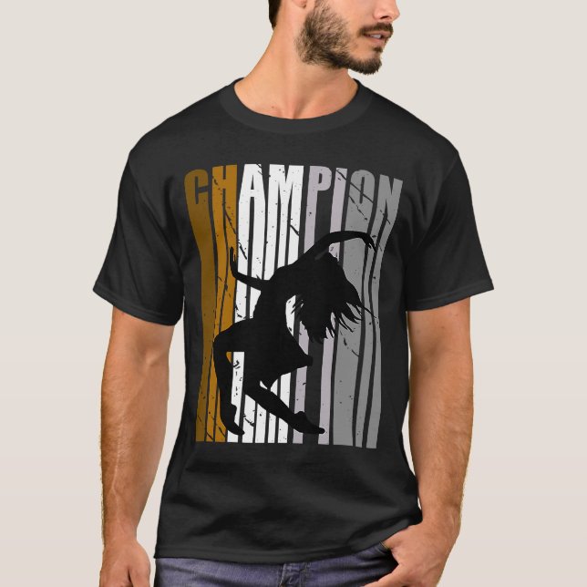 Camiseta Chicas campeón de danza marrón bailarina de cumple (Anverso)
