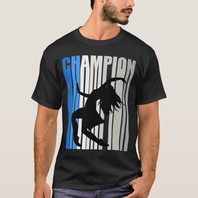 Camiseta Chicas Campeones de Baile Azul (Anverso)
