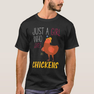 Camiseta Chicas campesinas sólo una Chica que ama al Ch