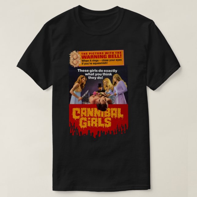 Camiseta Chicas caníbales (1973) Ivan Reitman Classic T-Shi (Diseño del anverso)