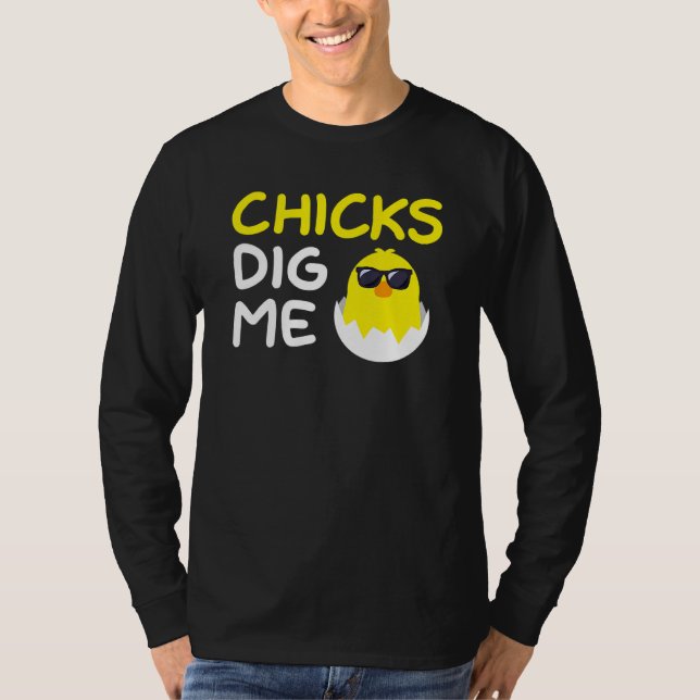 Camiseta Chicas cavan me divertida Humor de Día de Pascua P (Anverso)