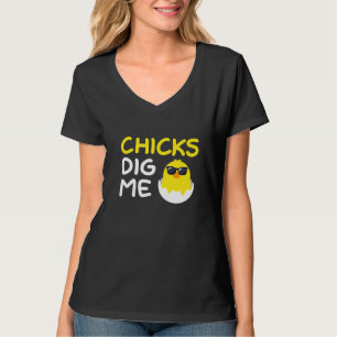 Camiseta Chicas cavan me divertida Humor de Día de Pascua P