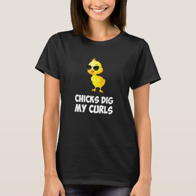 Camiseta Chicas cavan mi cabello (Anverso)