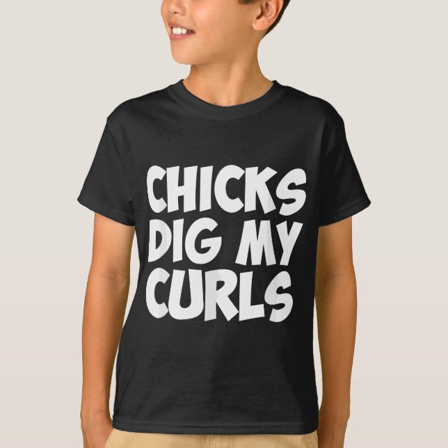 Camiseta Chicas cavan mis rizos Gracioso Toddler Curly Hail (Anverso)