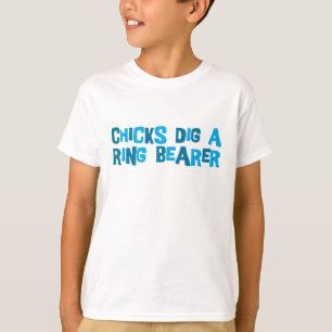 Camiseta Chicas cavan un portador de anillo