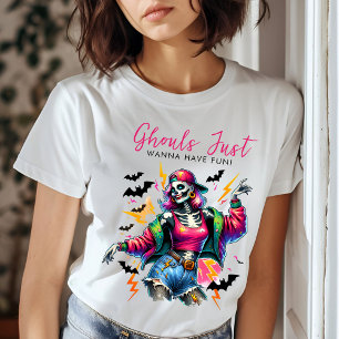 Camiseta Chicas celebran fiesta de Halloween para adultos