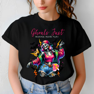 Camiseta Chicas celebran fiesta de Halloween para adultos