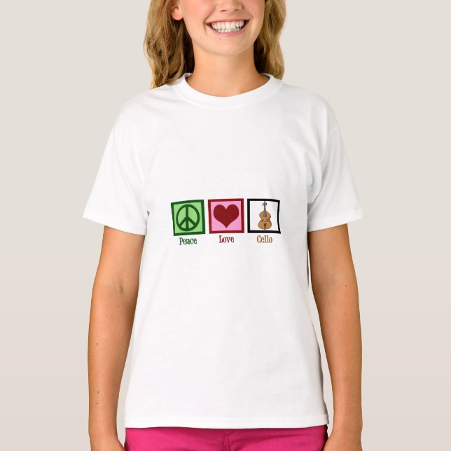 Camiseta Chicas Cello Cute de Peace Love (Anverso)