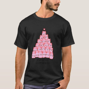 Camiseta Chicas Chicos Árbol de Navidad Gato Santa Meowy Ca